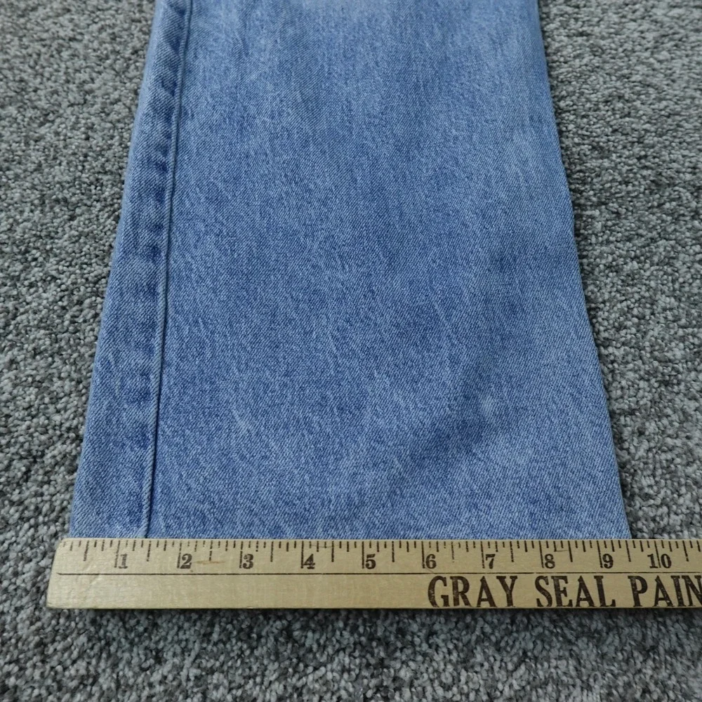 Levis Jeans Mens 38X32 Light Blue Denim Pants 569 Loose Straight Stretch Relaxed